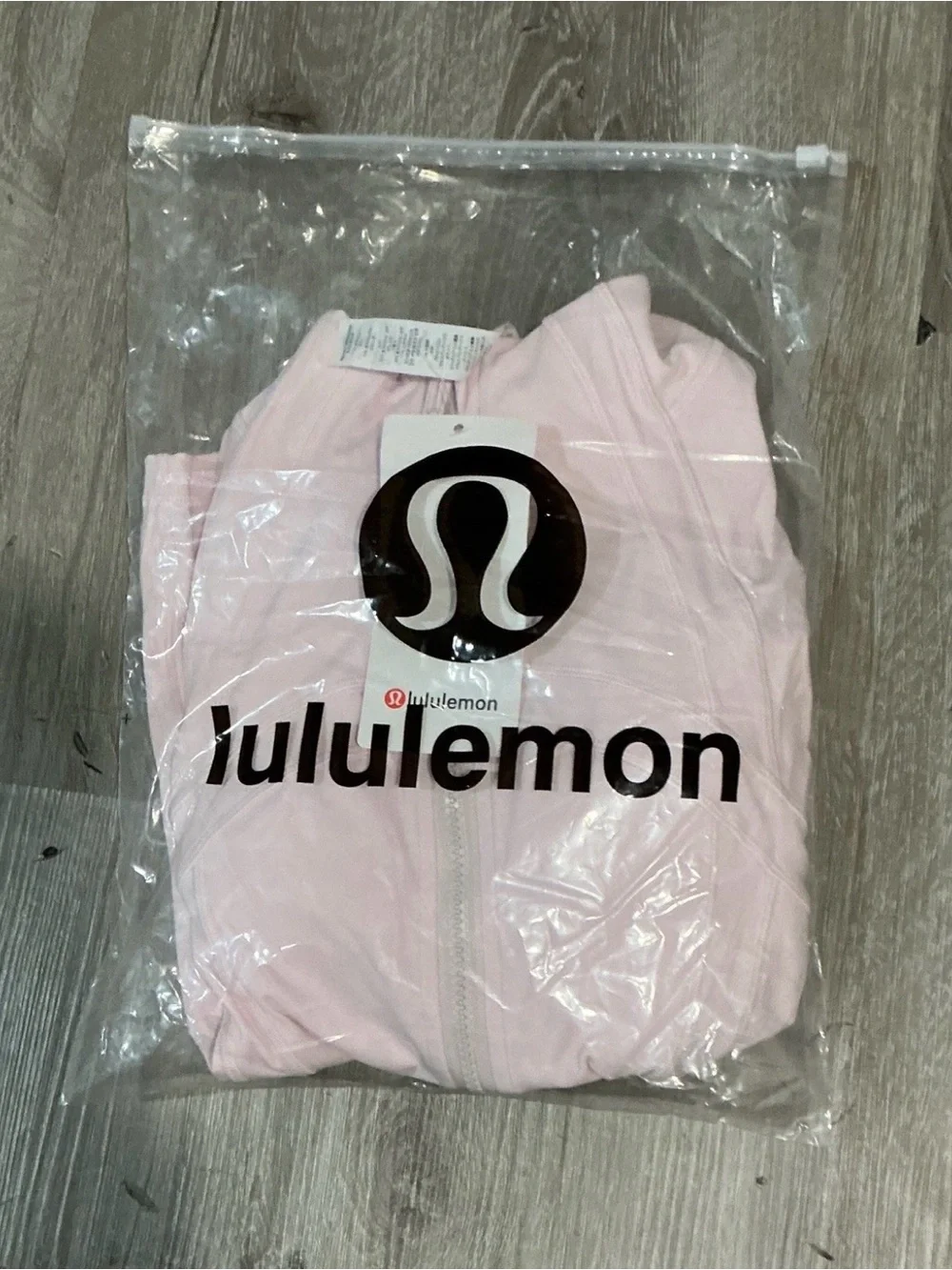 lululemon athletica Light Pink Zip-Up Bodysuit set